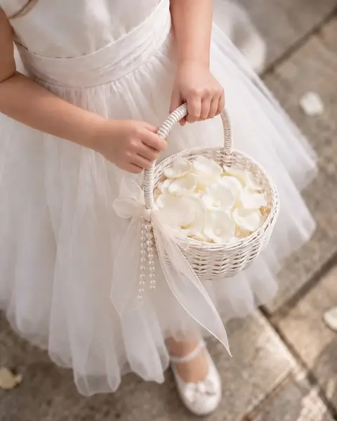 Flower girl petal basket, example 1 of 1
