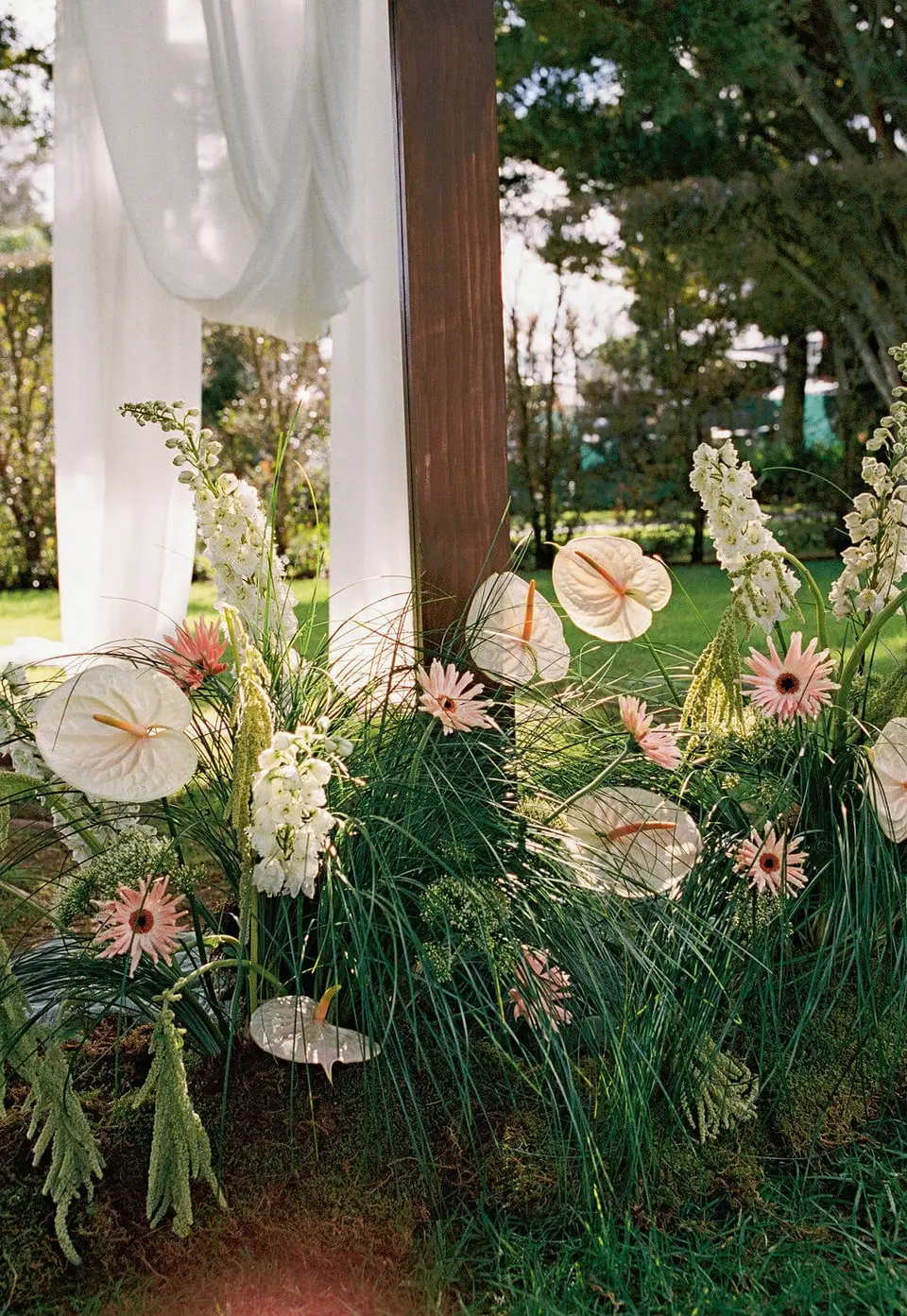 Wedding flowers for Claire and Dan at Allely Estate