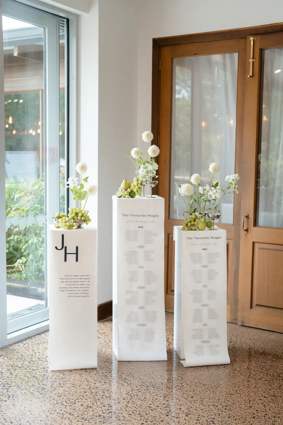Wedding florals at Markovina Vineyard Estate by Willow & Peony