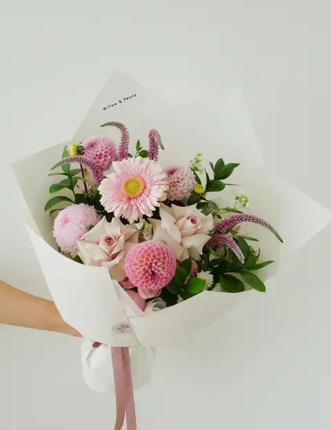 Pink blossom bouquet